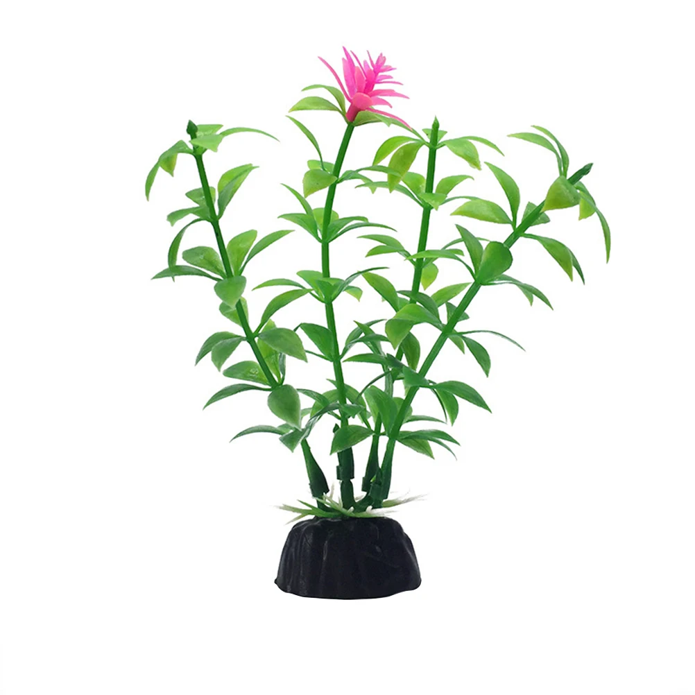 

10 Pcs Simulation Aquatic Plant Mini L scape Decor Bonsai Craft Fake Plants Waterproof Plastic Fish Tank Decor Gardening Props