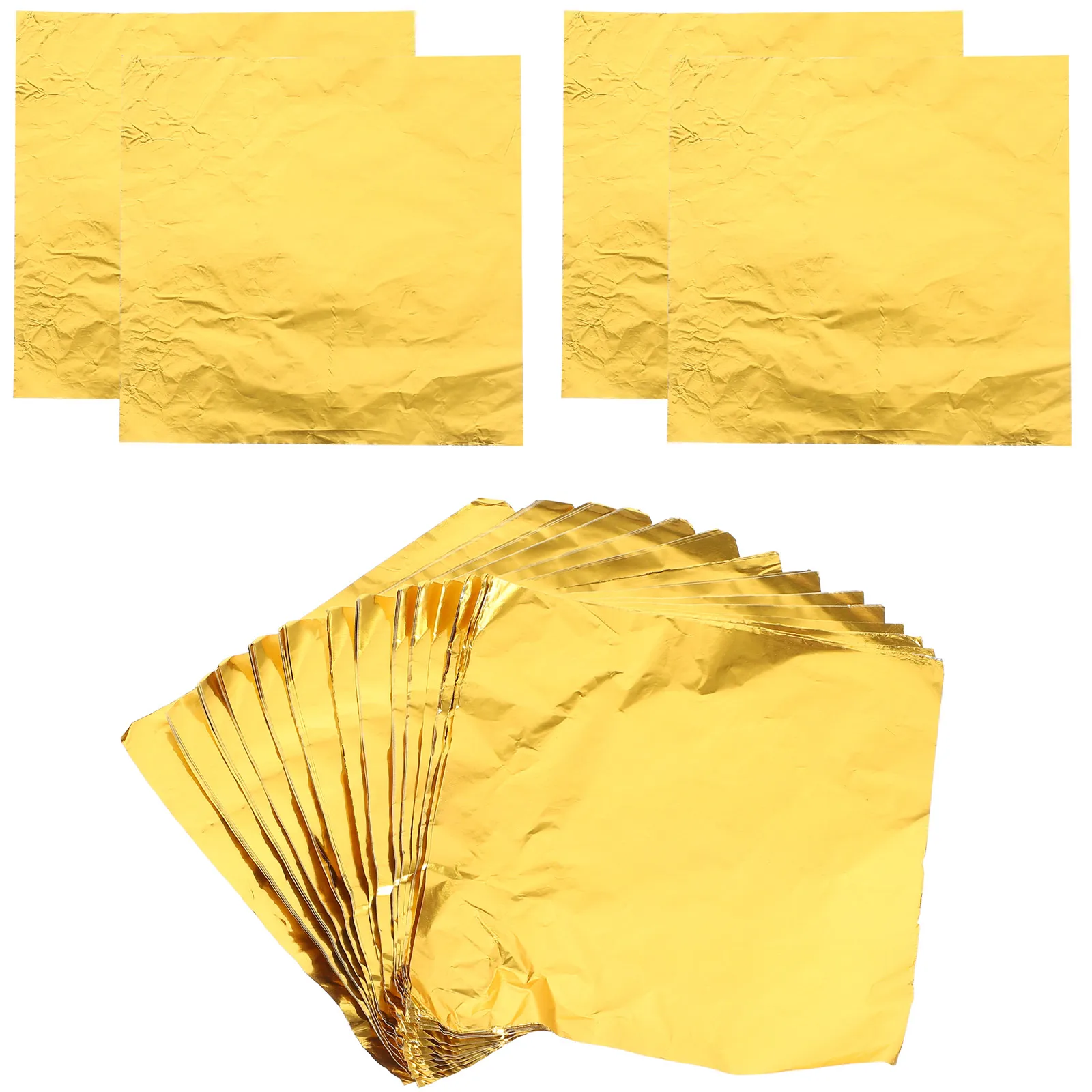 

600 Pcs Chocolate Wrappers Foil Paper Aluminum Food Grade for Bakery Birthday Wedding Candies Chocolates Packaging