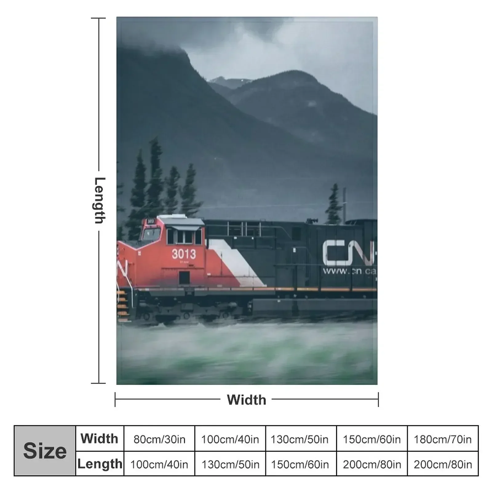 Catching the Train Throw Blanket Soft Big Warm Designers Kid'S Blankets