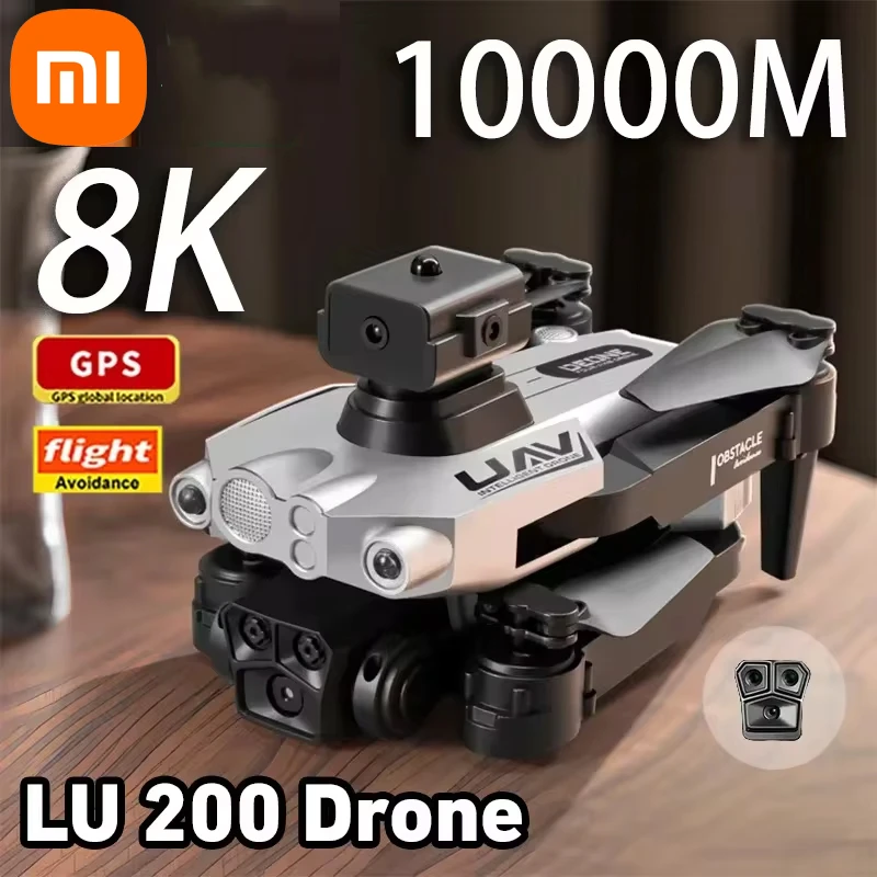 Xiaomi-Drone LU200, Avion RC Professionnel, 8K, GPS, Photographie, Flux Optique, Évitement d'Obstacles, Quadcopter pour Adultes et Enfants