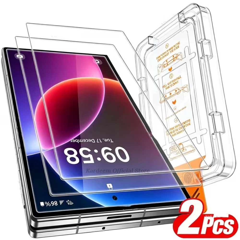 2Pcs HD Full Cover Screen Protectors For Samsung S26 Ultra Dust Free Installation One-Click Tempered Glass No Fingerprint Unlock