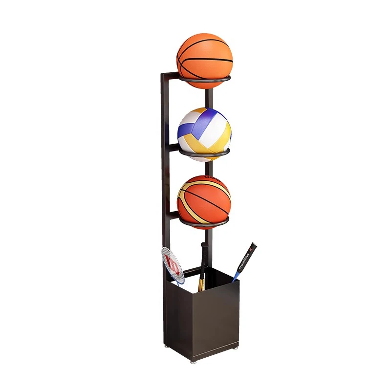 Basketball Football Storage Rack Frame Wall Home Indoor Sports Equipment Storage Rack Racket Holder Table Tennis Rack