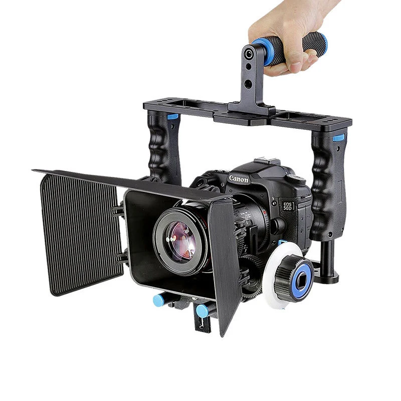 

Handheld DSLR Video Camera Cage Kit Camera Stabilizer Support Cage C200 Professional Filming Equipment Sunshade Box