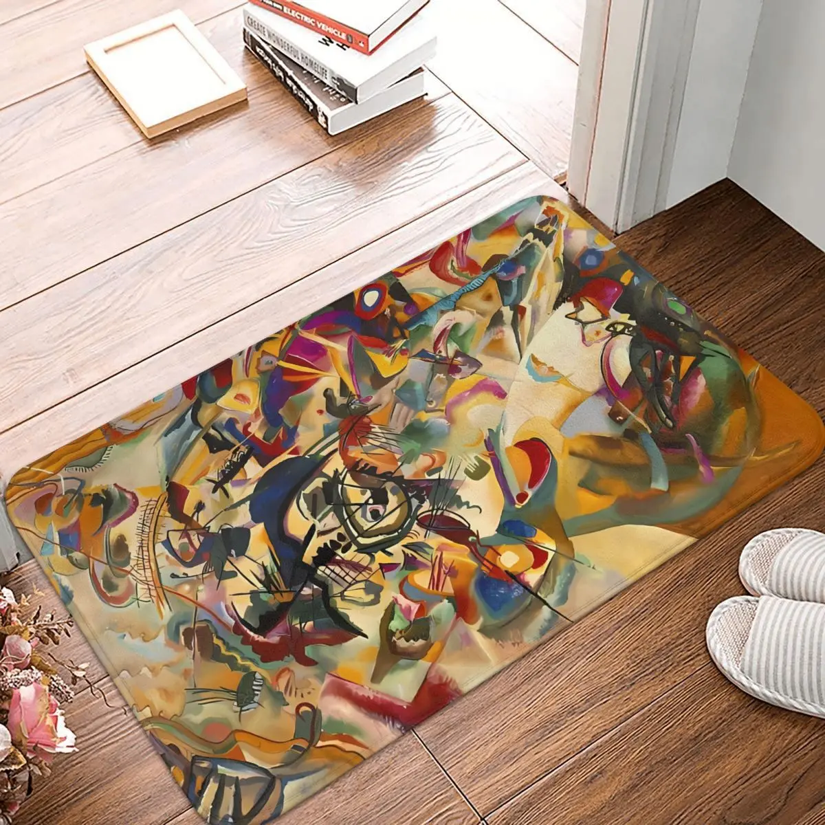 Wassily Kandinsky Bauhaus Art Fashion Bathroom Mat Street Art Doormat Living Room Carpet Outdoor Rug Home Decoration