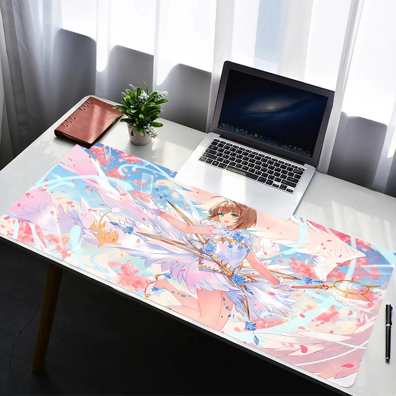 Mouse Pad Laptop Rubber Extended Desktop Mat Computer Gamer Mousepad PC Gaming Accessories HD Keyboard Pad C-card Captor Sakura