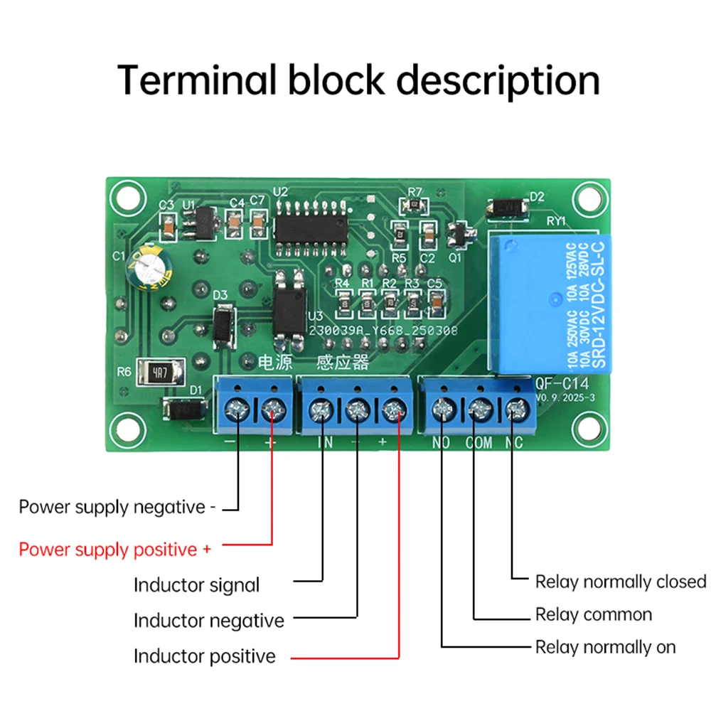4-stelliges digitales Zählermodul mit Relaisausgang, Prozesszähler-Controller mit Zählfunktion 0-9999 (Auf-/Abzählen) für DC 12V/24V – Detail 4