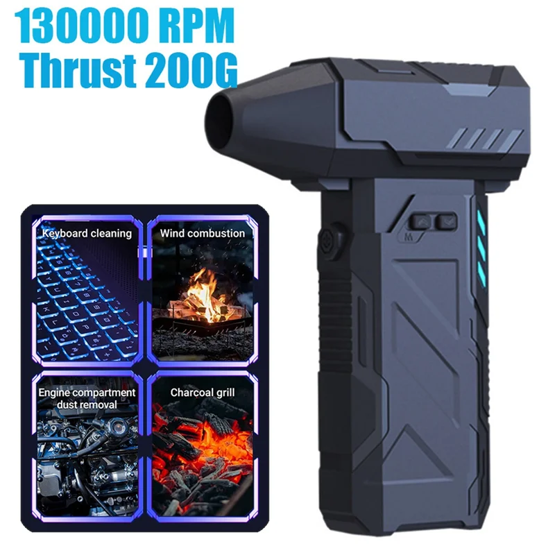 

M20K Mini Turbo Fan 130000RPM Electric Air Duster Powerful Air Blower Portable Turbo Jet Fan For Cleaning Computer Keyboards