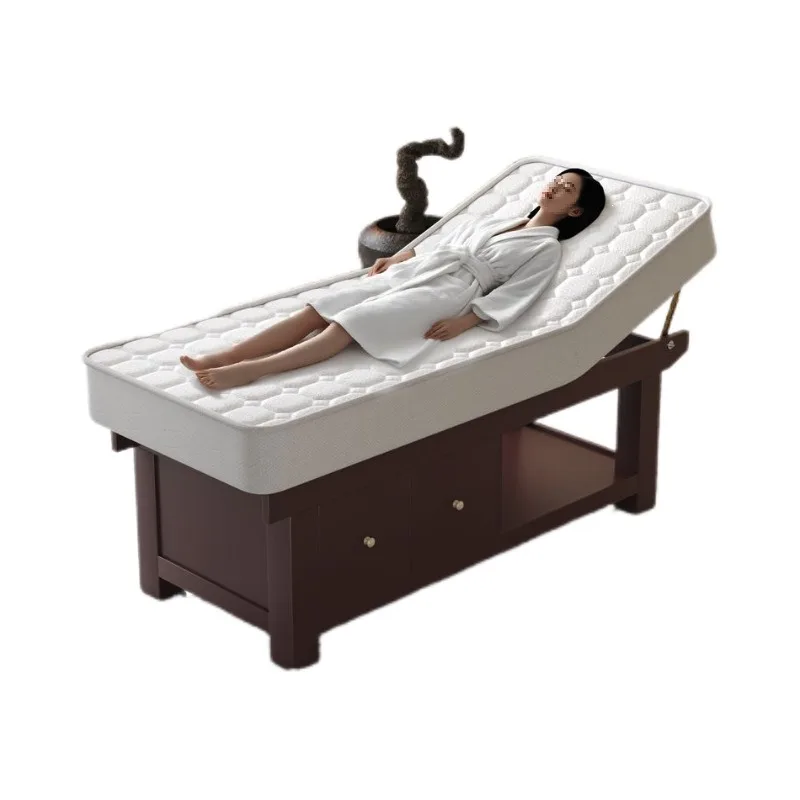 Solid wood massage bed beauty bed multi-functional massage therapy