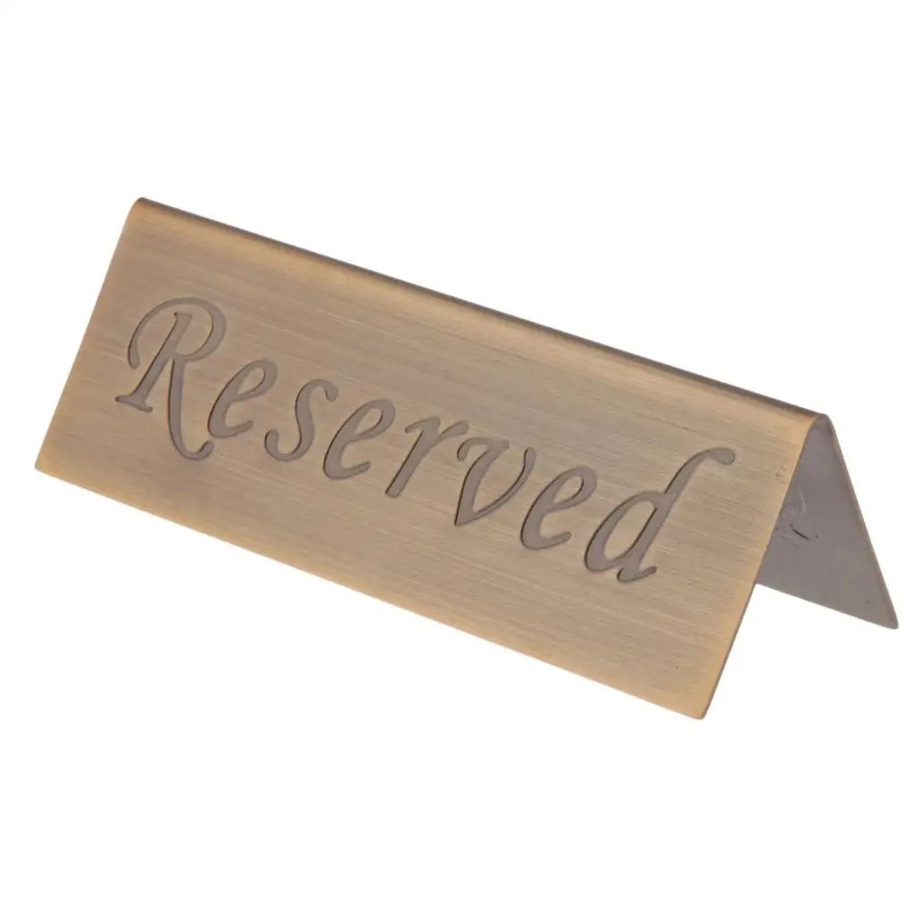 Reserved Table Tent Cards Great for Reserving Seats & Places at Events Like Wedding Receptions, Banquets & Parties