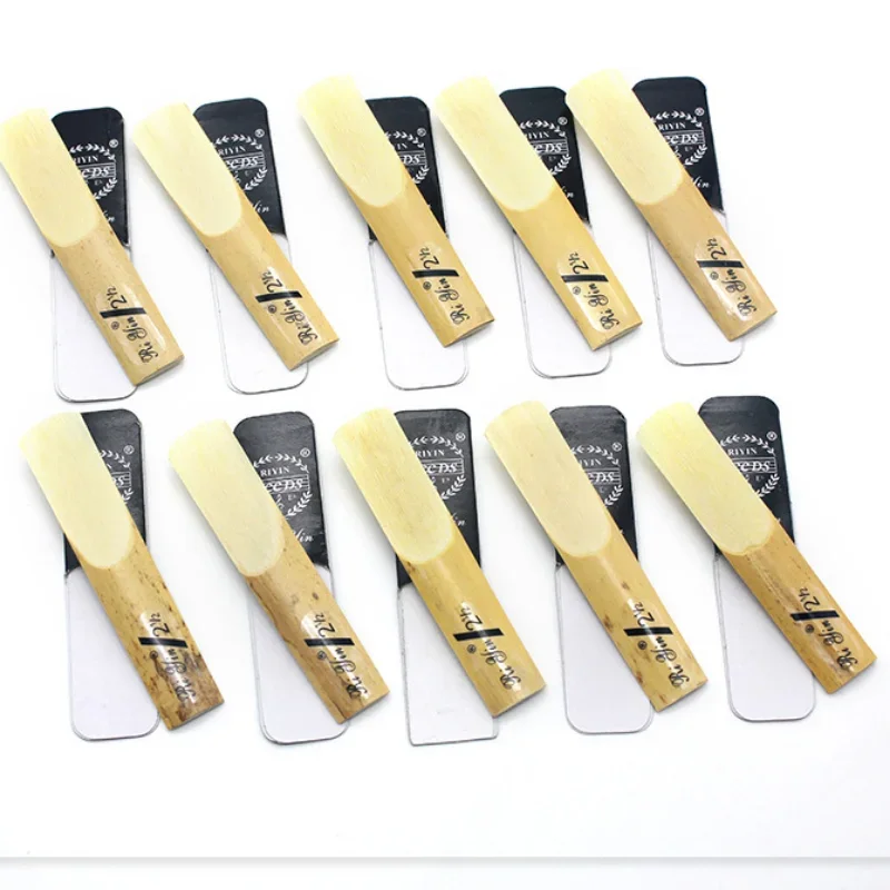 

Hot 10pcs Classic Alto Sax Reeds Reed For Riyin Saxophone 2.5 Strength 2 1/2 Xmas Gift Useful Traditional