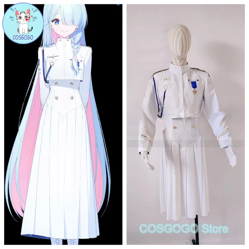 COSGOGO Game Blue Archive President Of The Federal Student Union Uniform Cosplay Costume Halloween Outfits Women Clothing