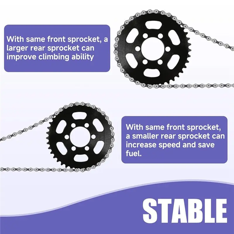 A07T-For Mini Bike 40 Tooth Sprocket For CC100X For Mini Bike CT100U- High-Speed 35 Chain Sprocket 40 Teeth 37Mm Bore