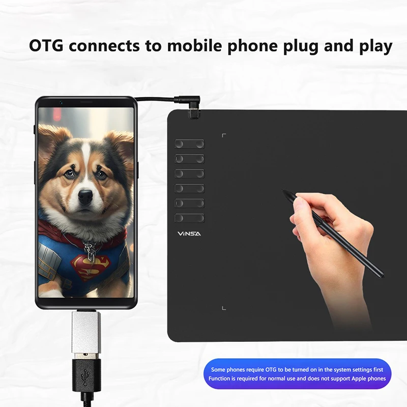 Tableta gráfica T1161/T906/ T605 para dibujar/pintar/juegos OSU, tableta con lápiz artístico ultrafino con lápiz óptico Digital de 8192 niveles