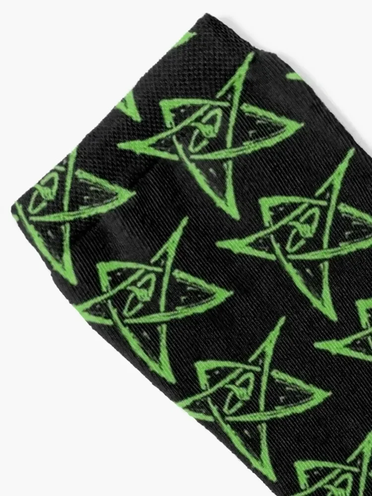 Call of Cthulhu, Elder Sign - Green Socks Rugby winter thermal Men's luxury Socks Girl Men's