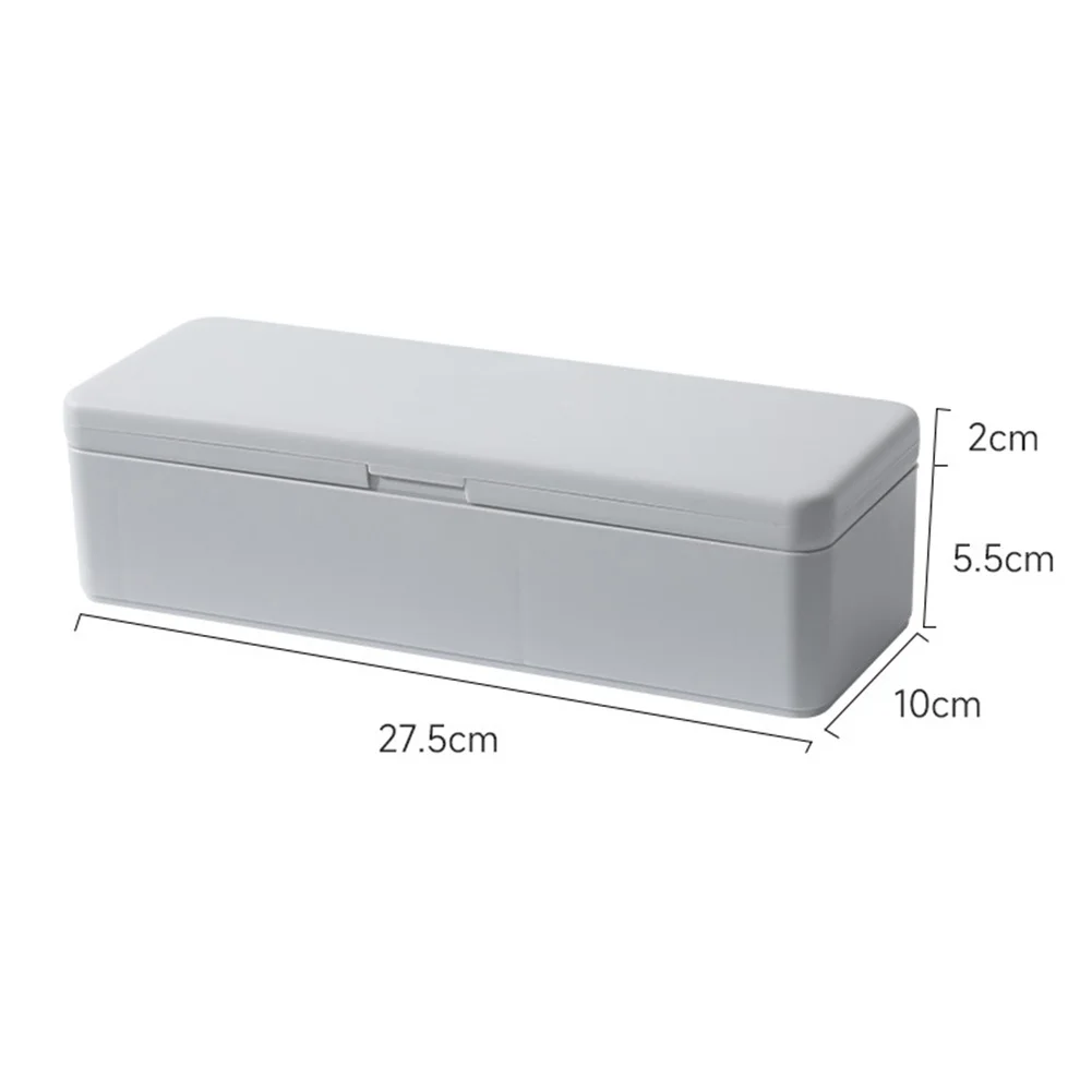 Large Capacity Stackable Organizer for Batteries and Cables Featuring Dust-Proof Enclosure Flip Top Lid and Dedicated Item Slots