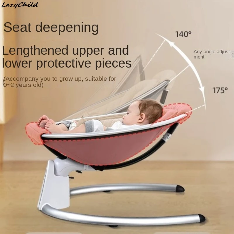 Lazychild-Chaise à Bascule pour Bébé, Apaisante, Réglable, pour Sommeil, Berceau Électrique