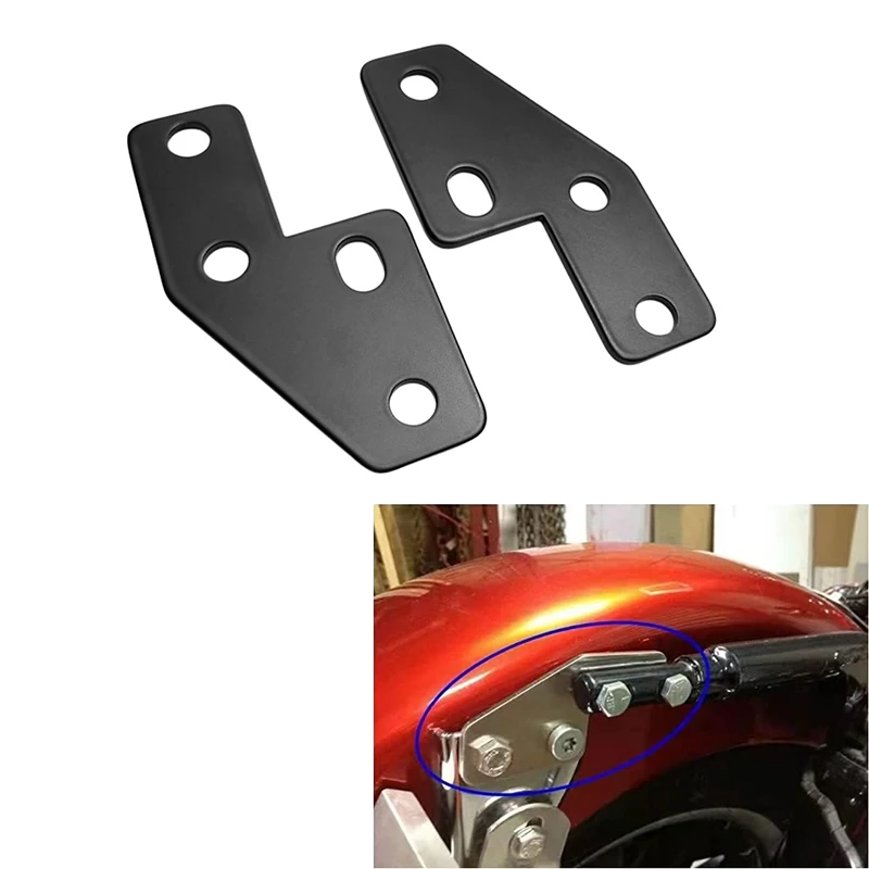 

YUNTANMT Rear Fender Grab Bar Eliminator Bracket Set Replace for Harley Touring Electra Glide Dyna Bagger,Black and Sliver