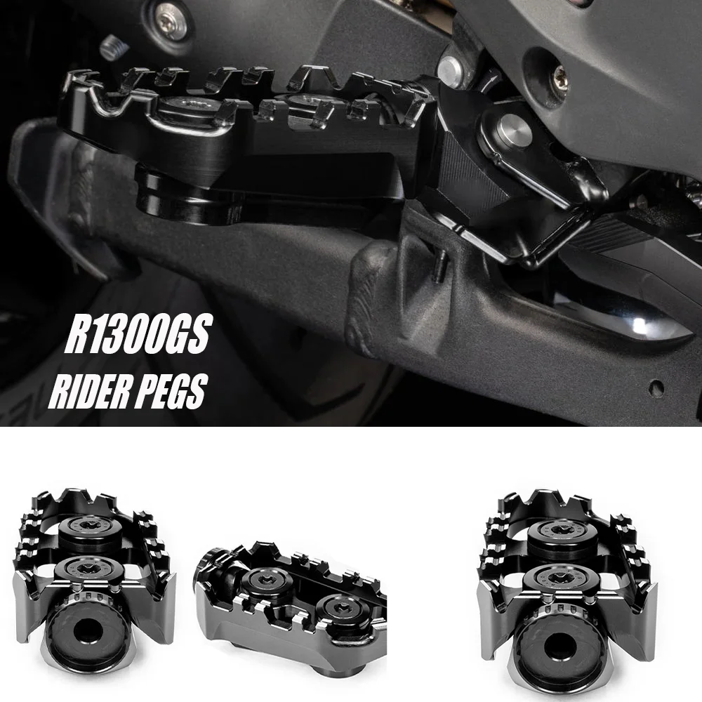 

For BMW R1300GS R 1300 GS 2024 2023 Motorcycle Foot Pegs Driver Footrest Rider Foot Pegs Rider Pegs R1300GS Accessories