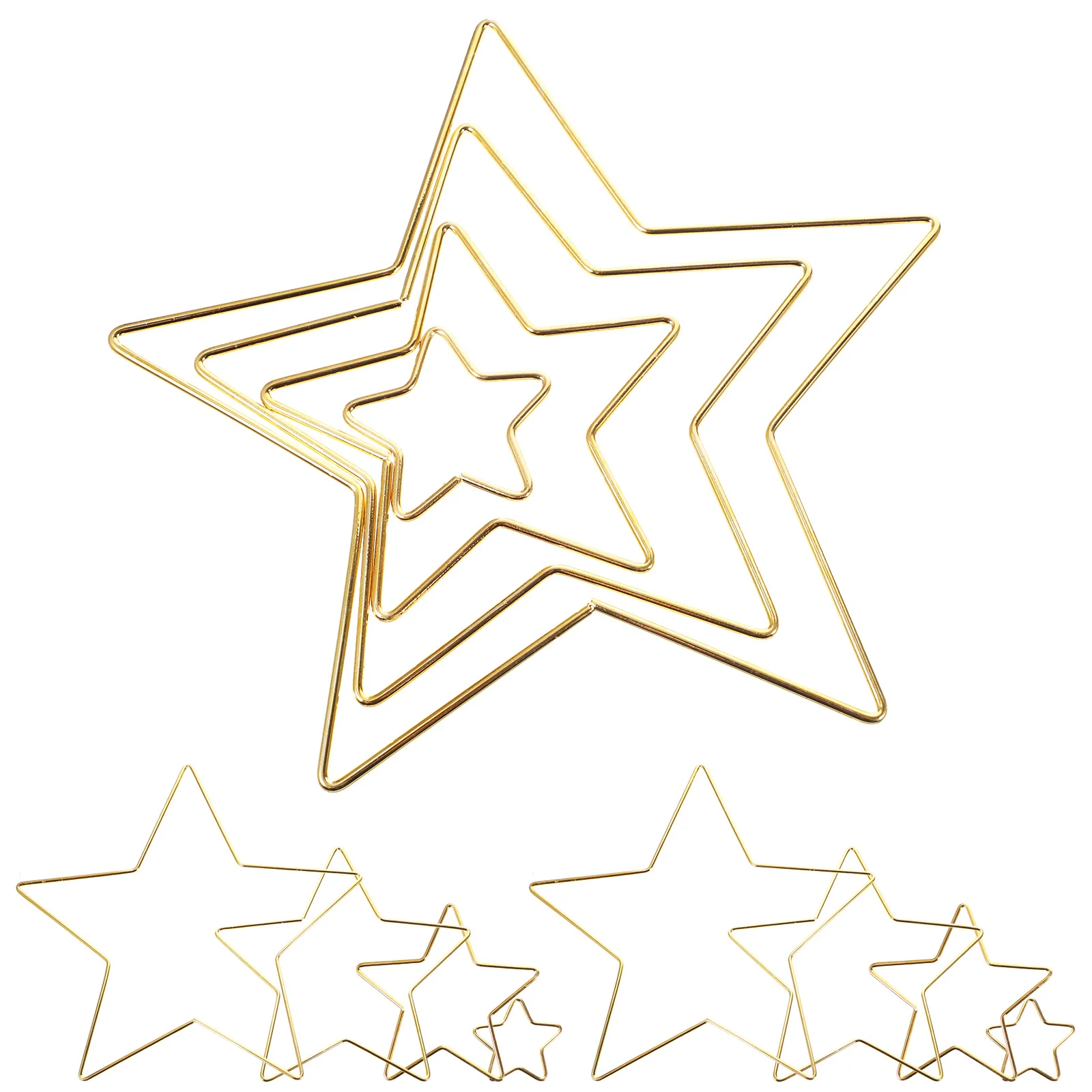 

12Pcs Dream Catcher Metal Hoops Star Shape DIY Macrame Wreath Rings Craft Supplies for Home Decoration Dream Catcher Metal Hoop