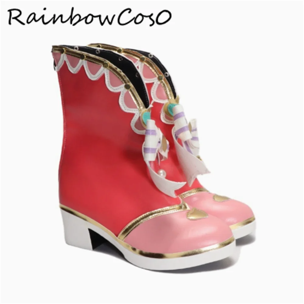 Watanabe You LoveLive! Sunshine!! Cosplay Shoes Boots Game Anime Halloween Christmas RainbowCos0 W4696