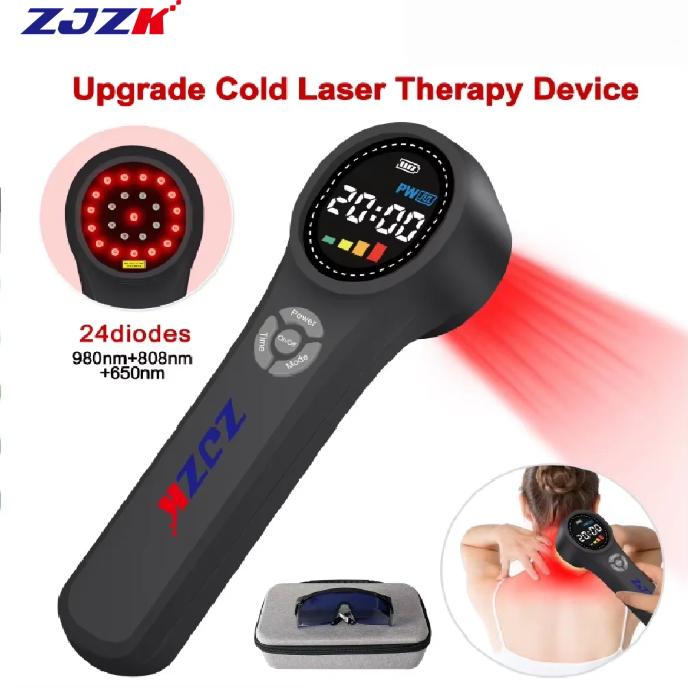 

1760mW Pain Relief Professional Cold Laser Treatment Device Handheld Low Level Laser Therapy for Soft Tissue Injuries Arthritis