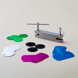 Two Hole Punch Maker Jig 1.5mm And 2.00mm Soft Metal Leather Twist Punch Jewelry Making Craft Drill for Pendants and Charms Tool