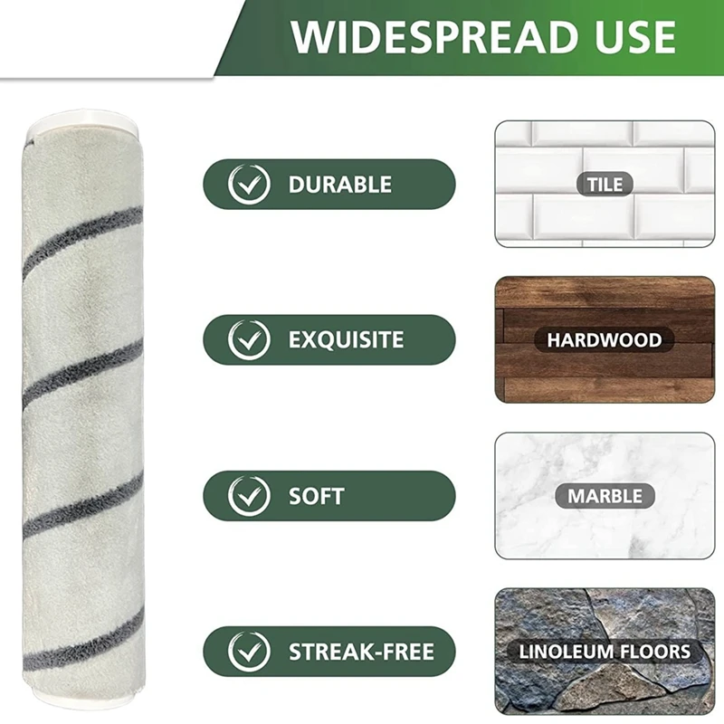 Soft Velvet Roller Brush Replacement for P10 / Solo 10 / Power 11 Series Vacuum Attachment Hardwood Floor Brush