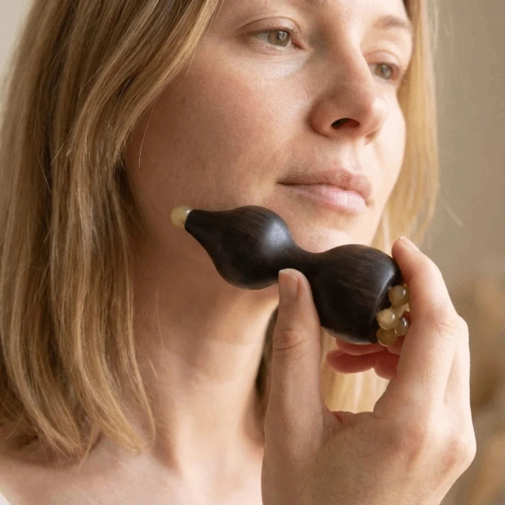 

Handheld Guasha Face Massager Tool Antistatic Point Acupoints Eye Massage Stick Skin Scraping Reduce Puffiness