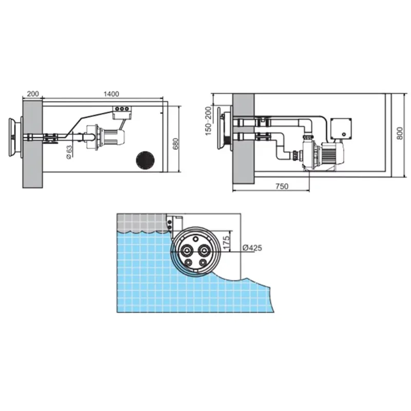 Hot Sale Counter Current Jet Swim Endless Pool Machine Counter Current Pool Swim Jet for Swimming Pool 5