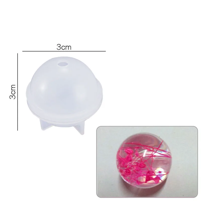Round Clear Silicone Mold for DIY Jewelry Making