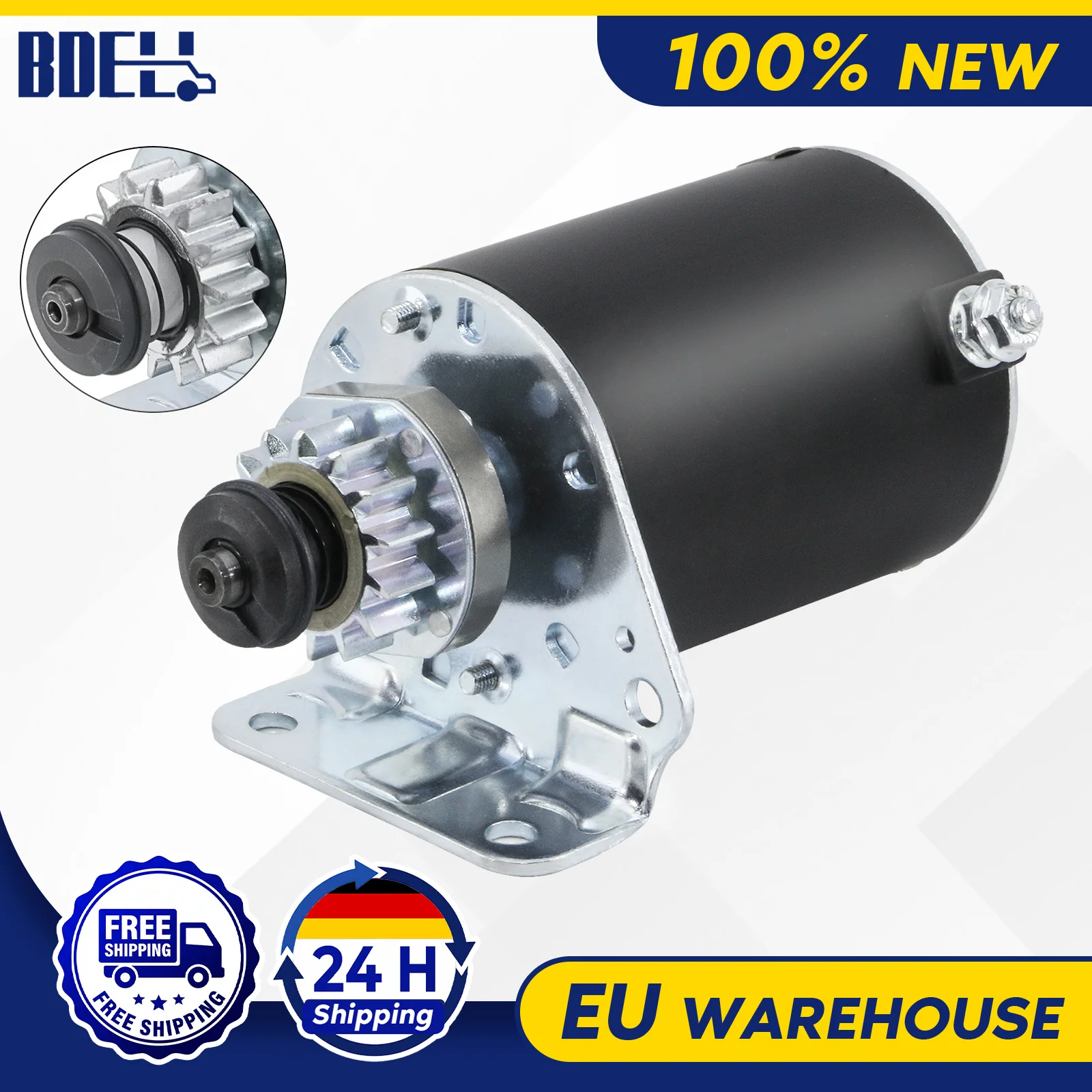 Motorino di avviamento BDELI per Briggs & Stratton 14 denti 693551 593934 030221 5777N, compatibile con trattorini rasaerba da 12-19,5HP Cub Cadet John Deere Toro