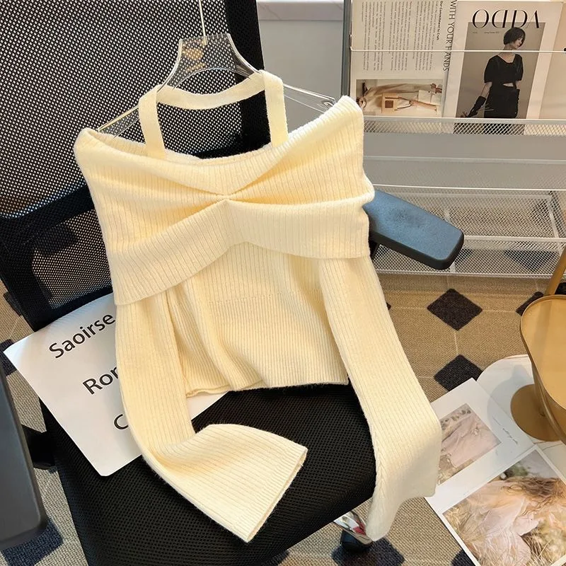 Women Pullovers Slim Comfortable Poular Korean Solid Hotsweet Club Girl Harajuku Sweet Style Autumn Chic Cozy Long Sleeve Soft