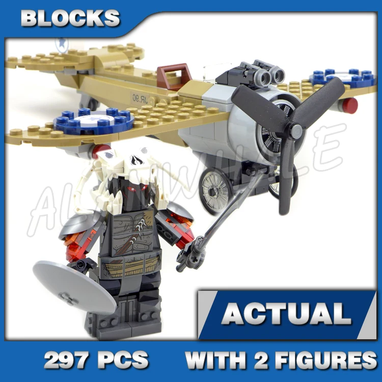 

297pcs Super Fighter Wonder Girl Warrior Battle Plane Giant Ares 10744 Building Blocks Sets Compatible With Model