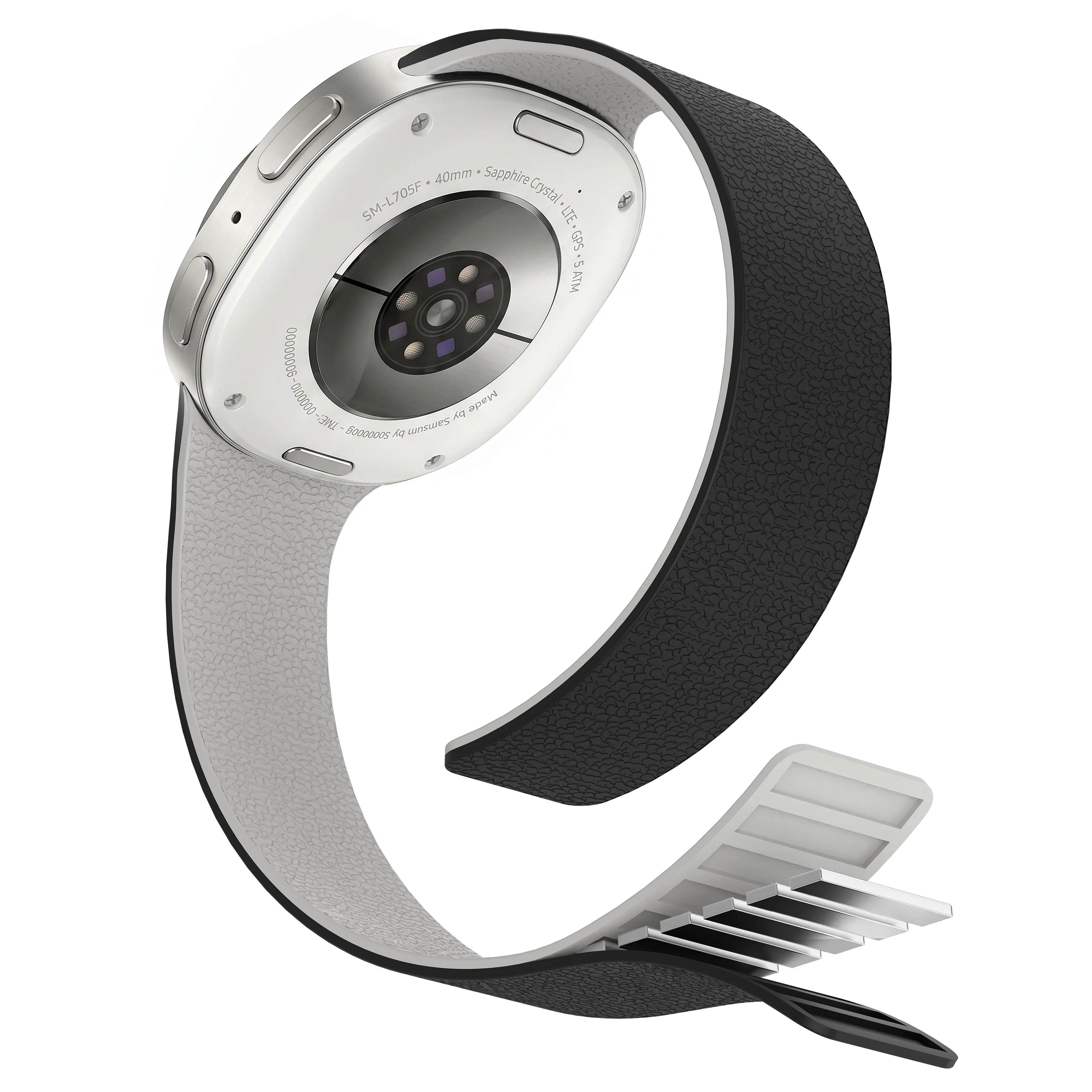 Armband für Samsung Galaxy Watch 8 9 44mm 40mm, lückenloses Silikon-Magnetverschluss-Sportarmband, Armband für Galaxy Watch 9