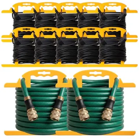 Pcs Heavy Duty Extension Cord and Hose Reel with Carrying Handle, Durable ABS H-shape Design Fits 0Feet Cord Cable or Water Hos