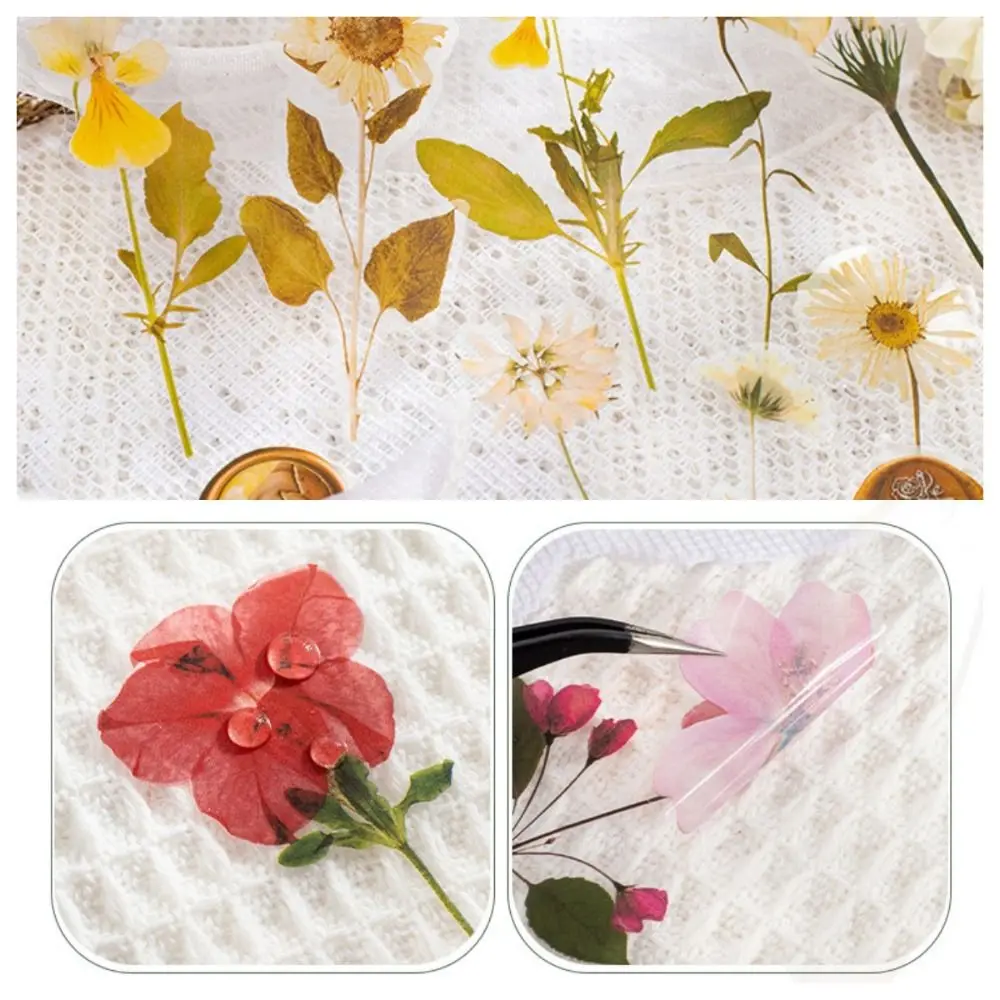 Floral Flower Sticker Leaf Wall Decor Decals DIY Decorative Sticker Self-contained Adhesive Graffiti Decoration