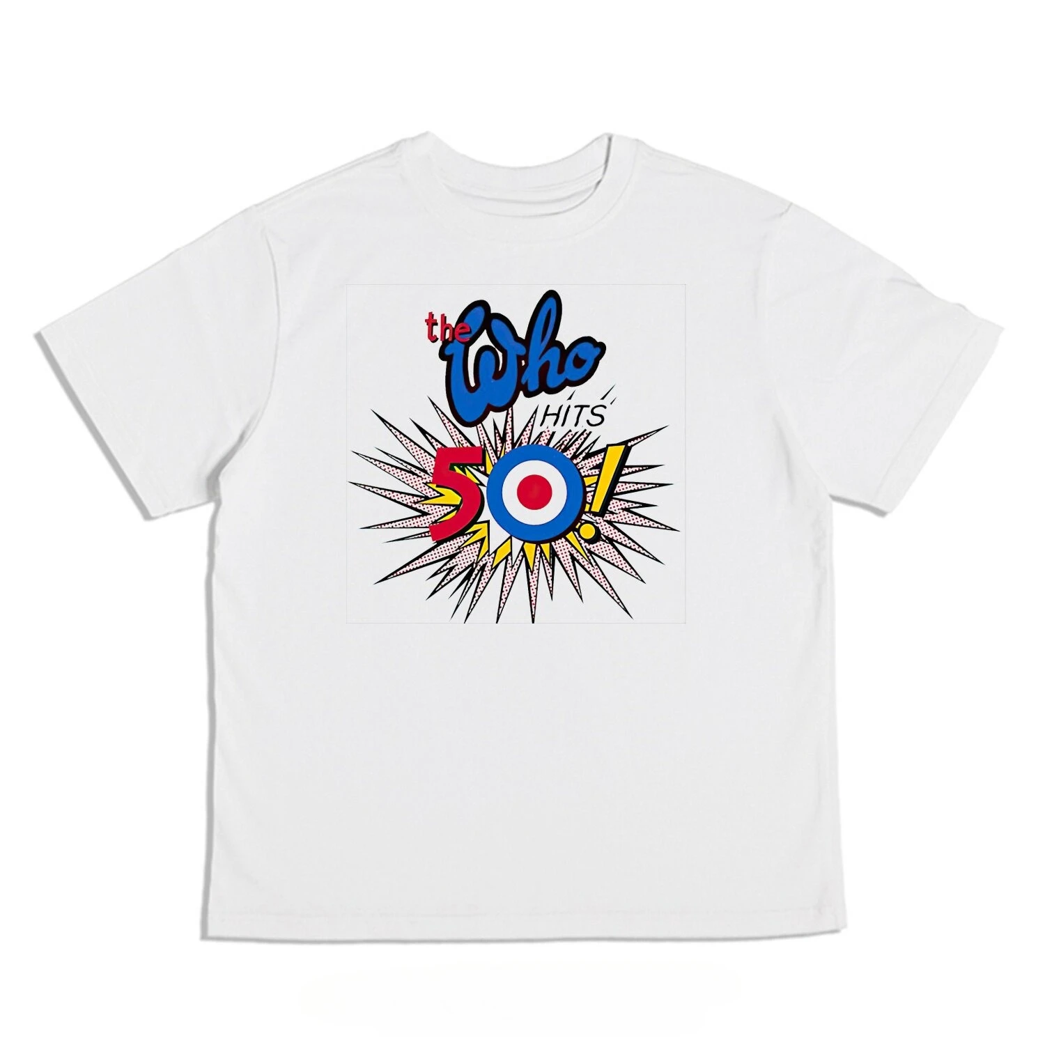 Direct Injection The Who Band Short-sleeved Round-neck Pure Cotton Printed T-shirt Loose Pure Cotton Heavyweight