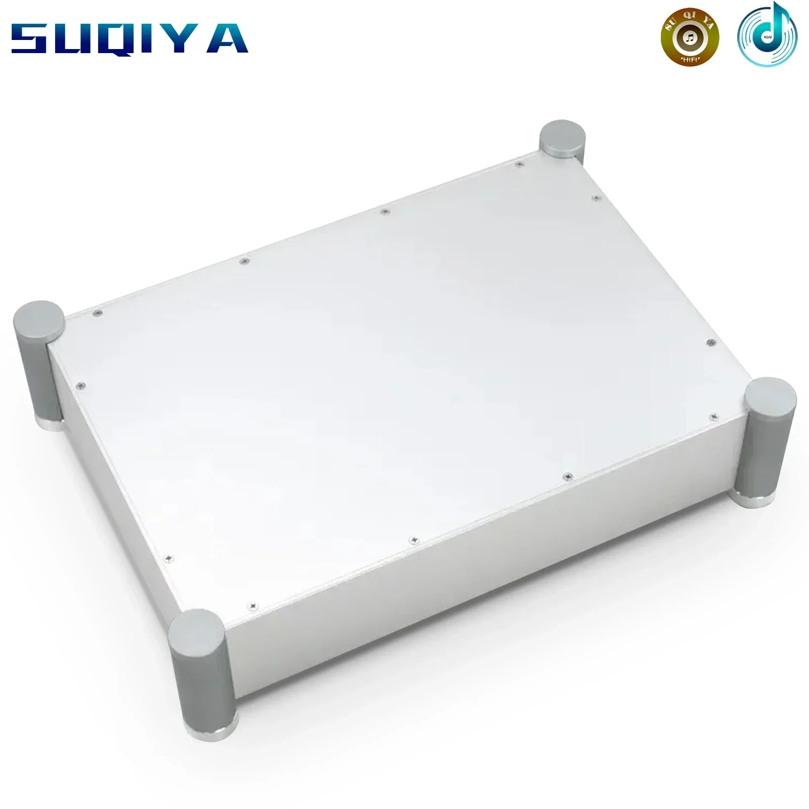 Rozmiar obudowy: 450*105*310mm WA62 srebrna w całości aluminiowa obudowa wzmacniacza/wzmacniacz lampowy obudowa wzmacniacza/obudowa AMP/DIY obudowa AMP/DIY box