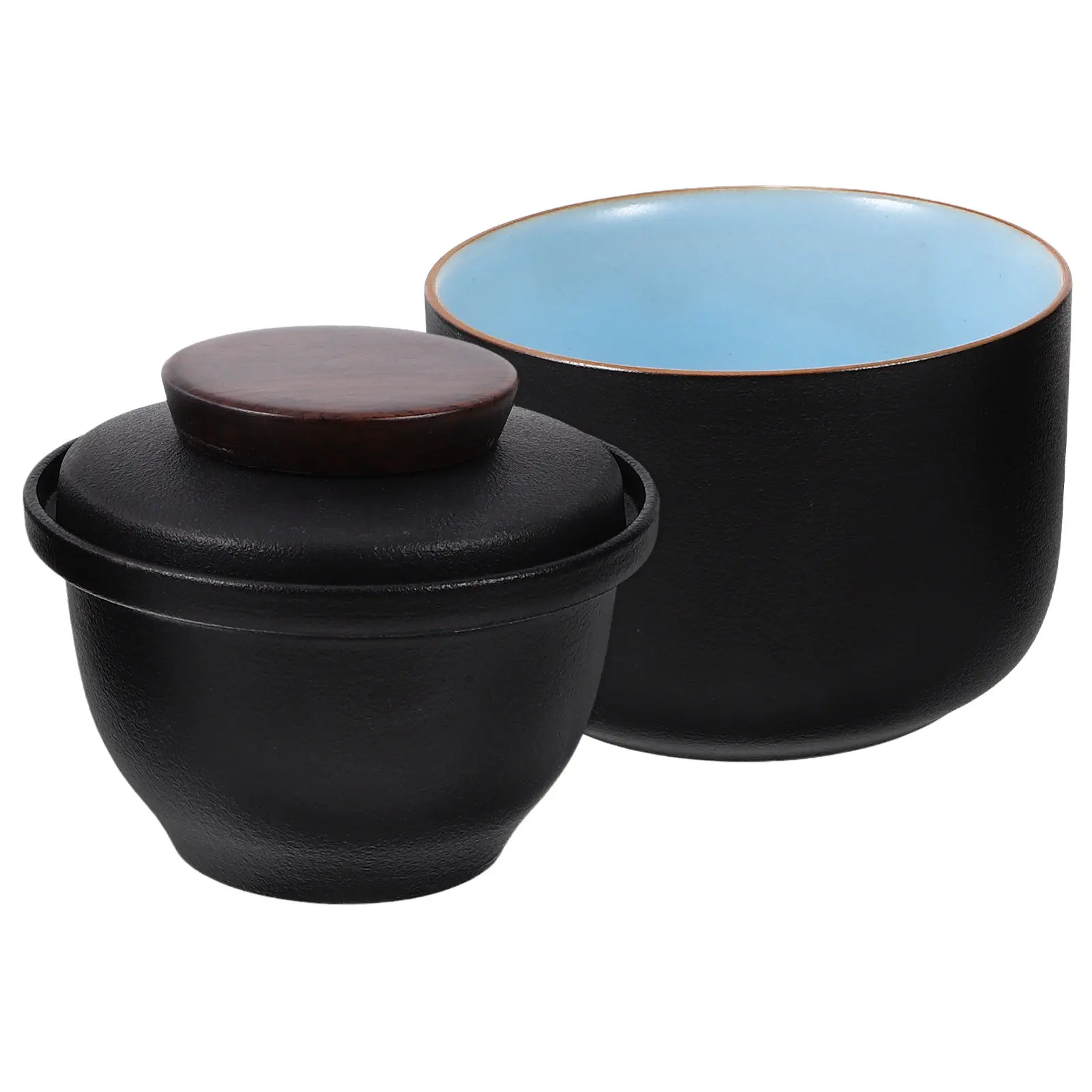 

1Set Ceramic Teaware Gift Set Kung Fu Tea Cup Jar Kit Travel Portable Household Teaware Non Fragile Smooth Texture Fine