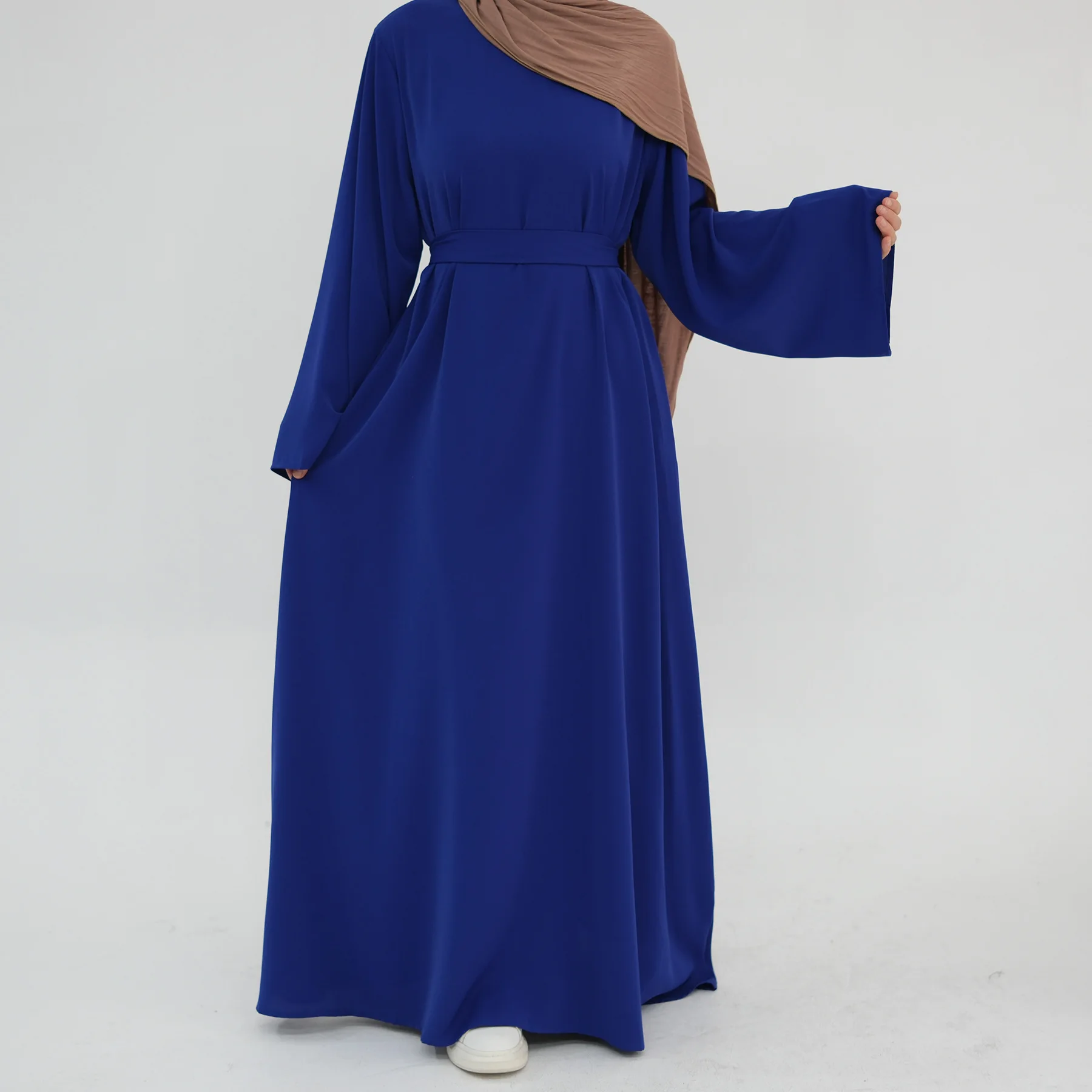 

Modest Muslim Dresses for Women Plain Abaya Dubai Turkish Dress Basic Abayas African Islamic Clothing Kaftan Robe Ramadan Eid