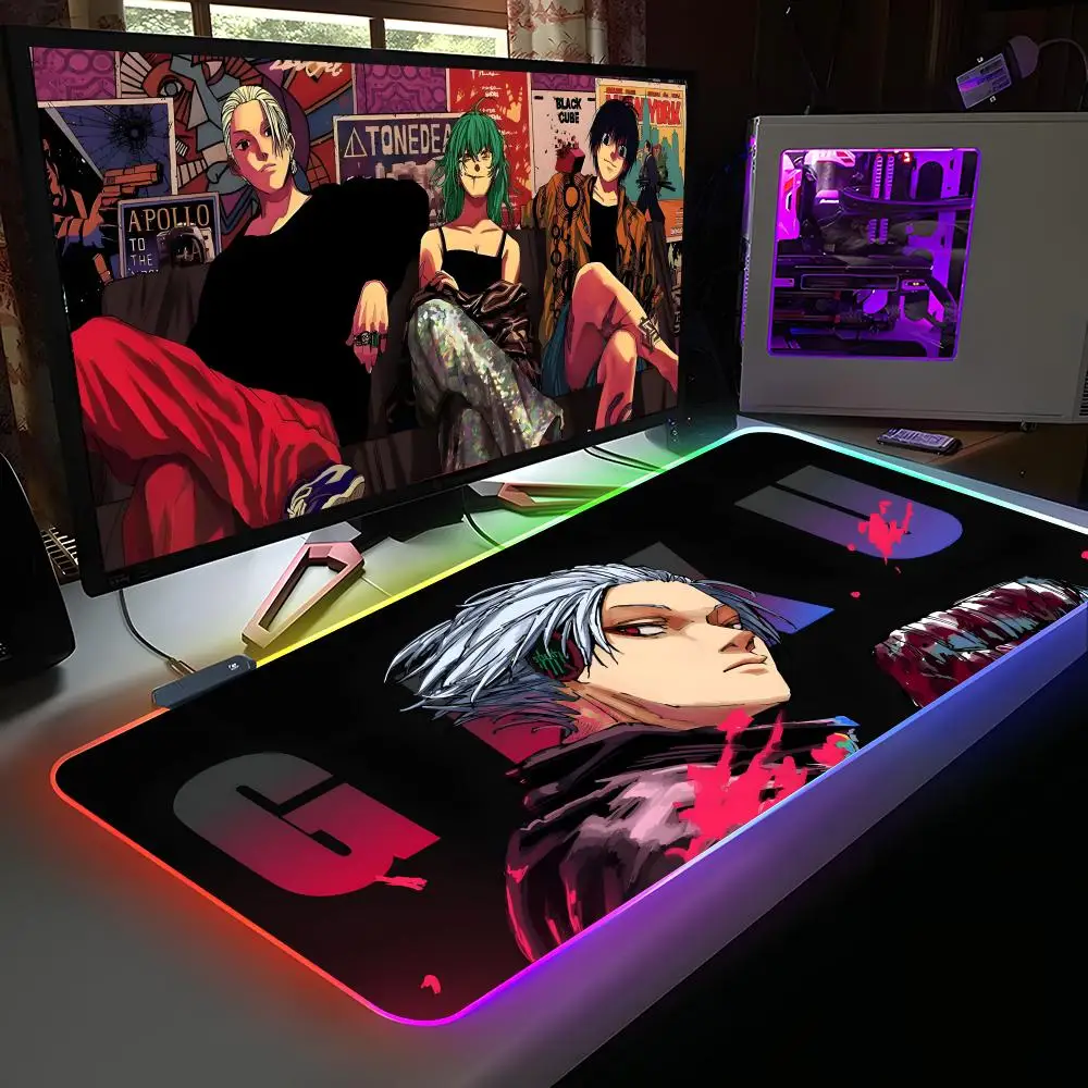 

Sakamoto Days Mouse Pad RGB Rubber Computer Laptop Official Game Colored esports Aesthetic Pretty Fashion Luxury Mat