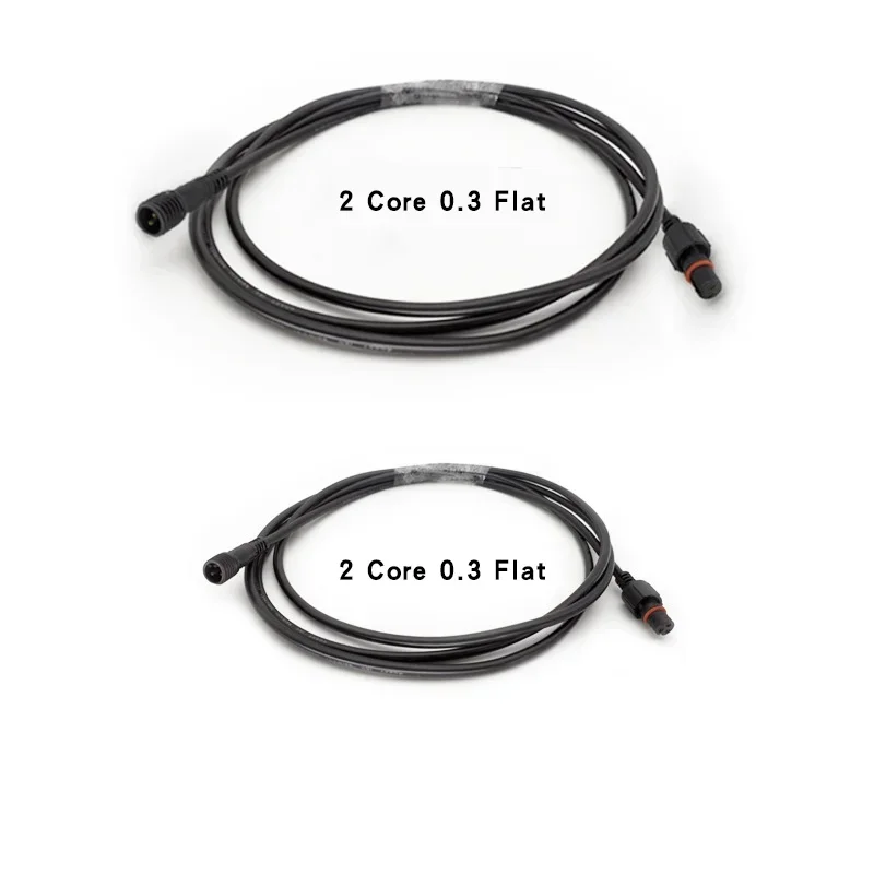 IP68 Waterproof 2pin 3pin 4pin Connector Elongated Extension Line 234 Core 22AWG 0.3 Square Wire Connector with Wire 0.5m 1m 5m