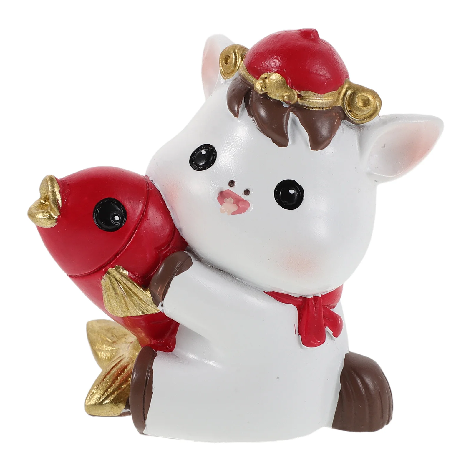 

Mini Chinese Zodiac Horse Ornament Resin Sculpture 2026 New Year Prosperity Luck Feng Shui Statue Chinese Zodiac Horse Figurines