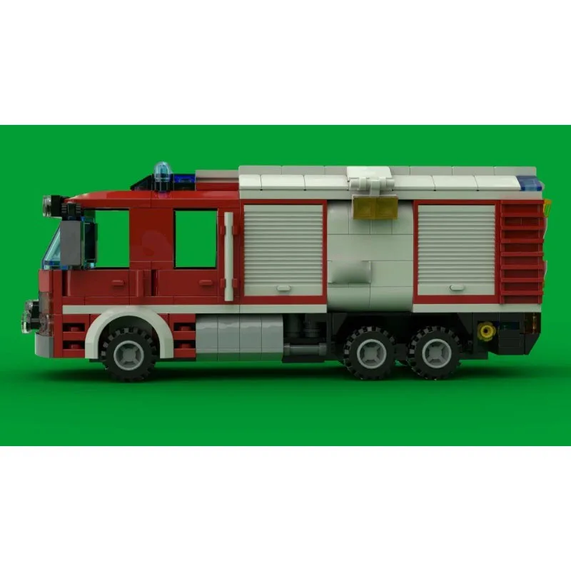 moc-186031-city-rescue-fire-truck-building-block-model-444-parts-moc-boys-children's-birthday-christmas-new-year-toy-gift