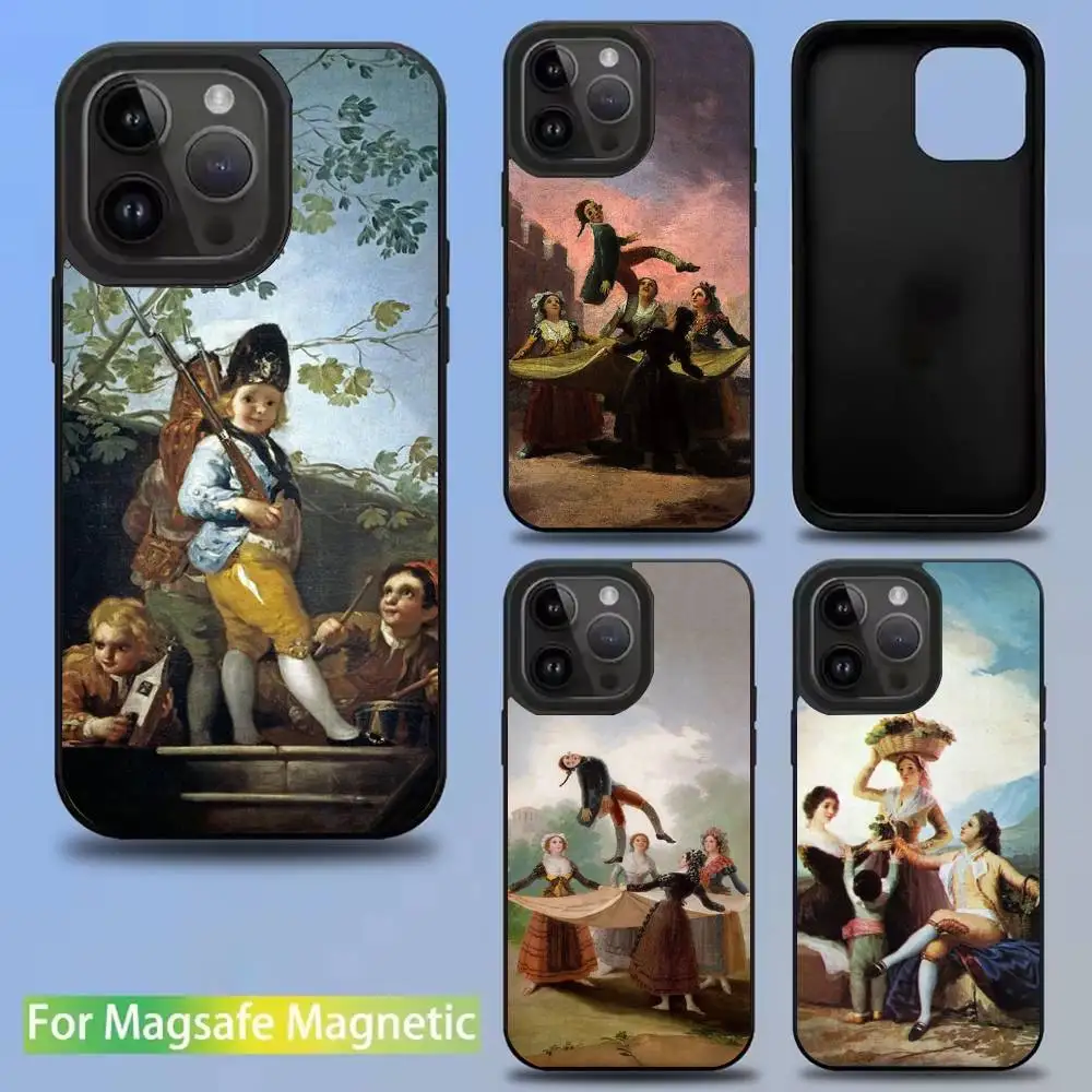 

Spain Francisco Goya Art Phone Case For iPhone 16,15,14,13,12,11,Pro,Max,Plus,Mini,SE New Magsafe Magnetic Wireless Charging