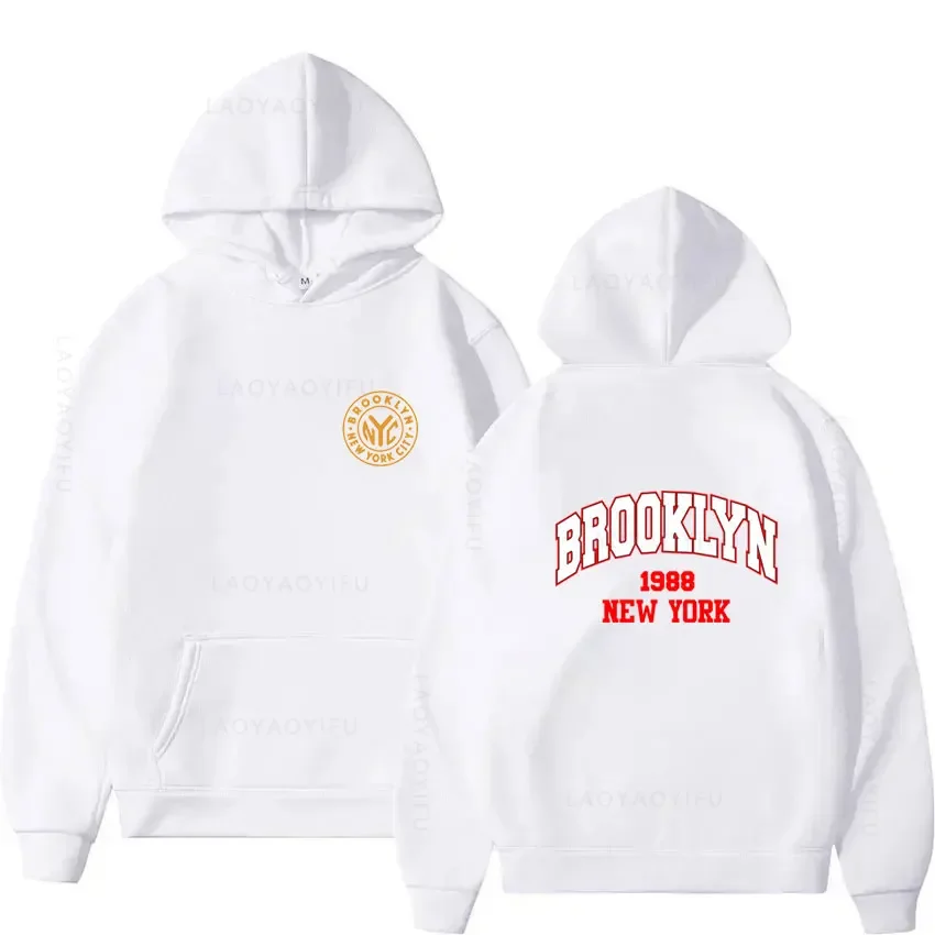 

Brooklyn New York Hoodies for Men Hoodie Essentials Men's Clothing Hooded Shirt Y2k Sweatshirt Sweatshirts & Autumn Graphic