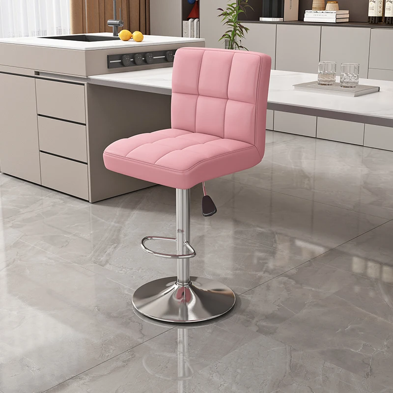 Comfortable Relax Bar Stools Nordic Luxury Retro Party American Unique Bar Stools Ancient Sturdy Soft Metal Banqueta Furniture