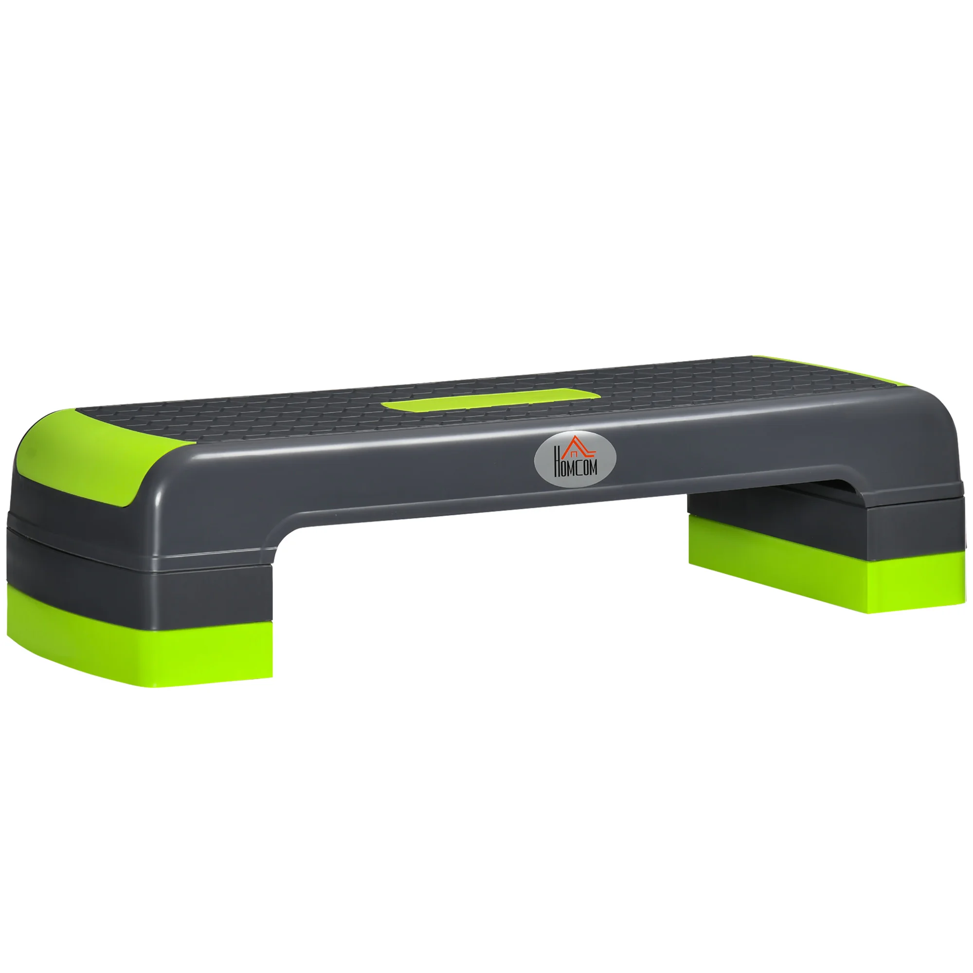 Homcom Aerobic Step met verstelbare hoogte van 10/15/20 cm 78X28X20 cm Groen