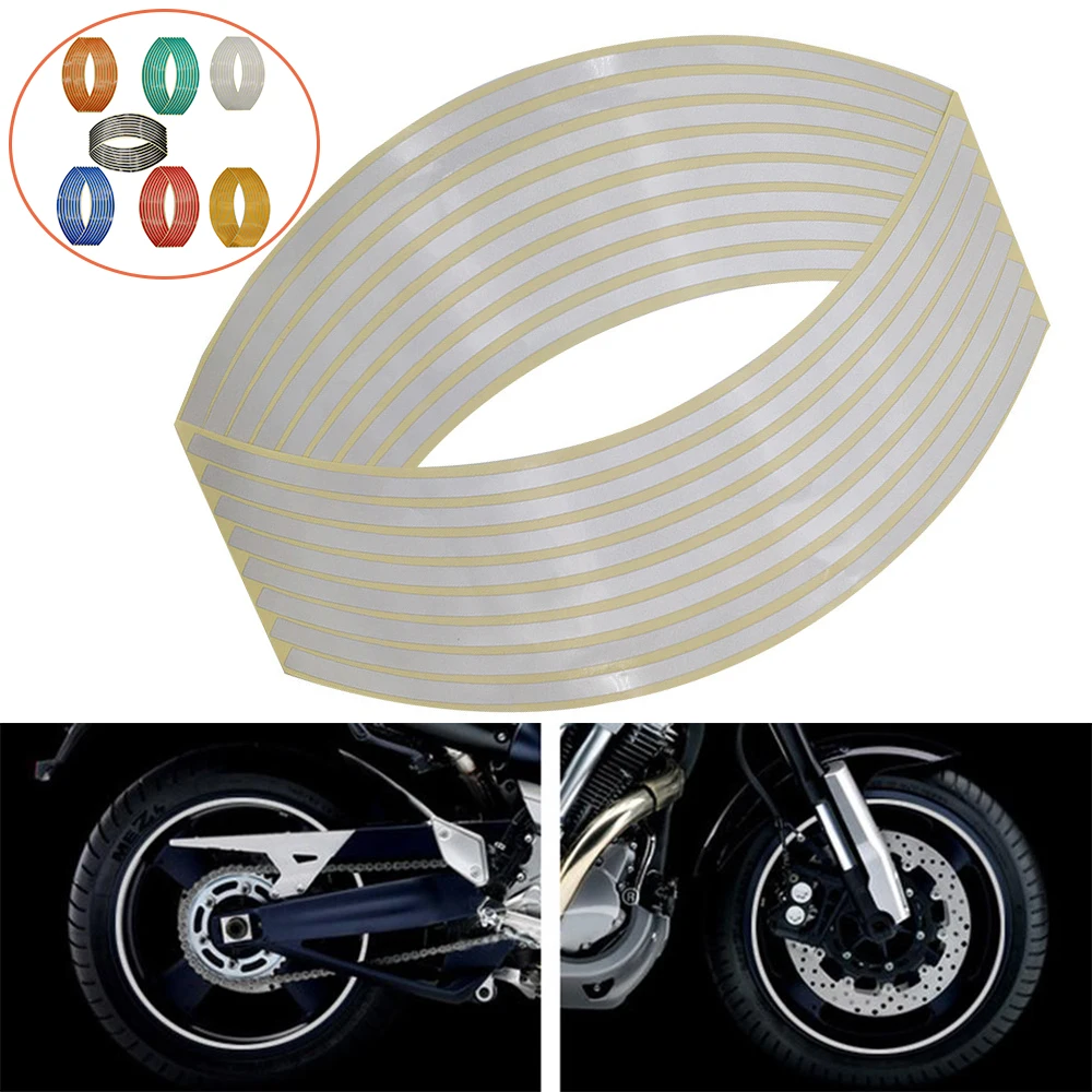 

Motorcycle Reflective Wheel Hub Stickers Motocross Rim Decals Accessories For DUCATI Monster M600 M620 M750 M900 Scrambler 1100