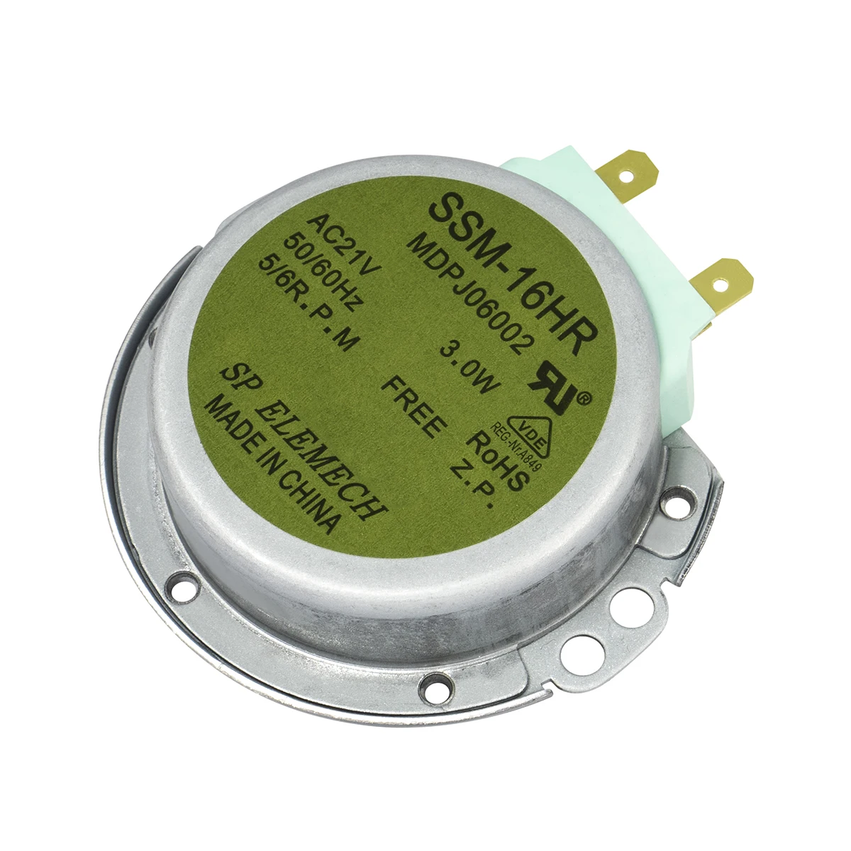 Motor de plato giratorio para microondas SSM-16HR AC21V 3W 50/60Hz para LG, motor síncrono para hornos de microondas
